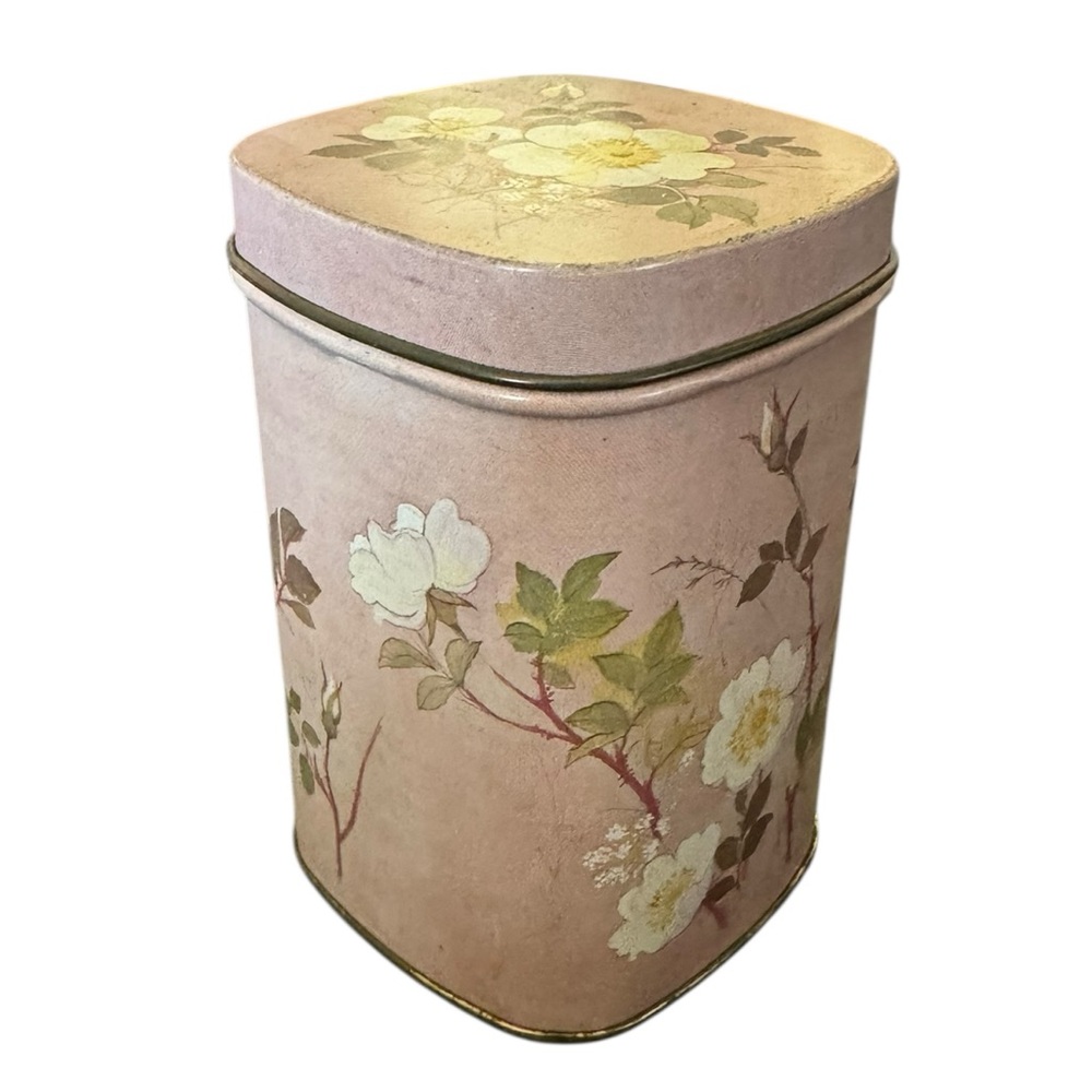 Small Floral Decorative Tin - Picture 5 of 9
